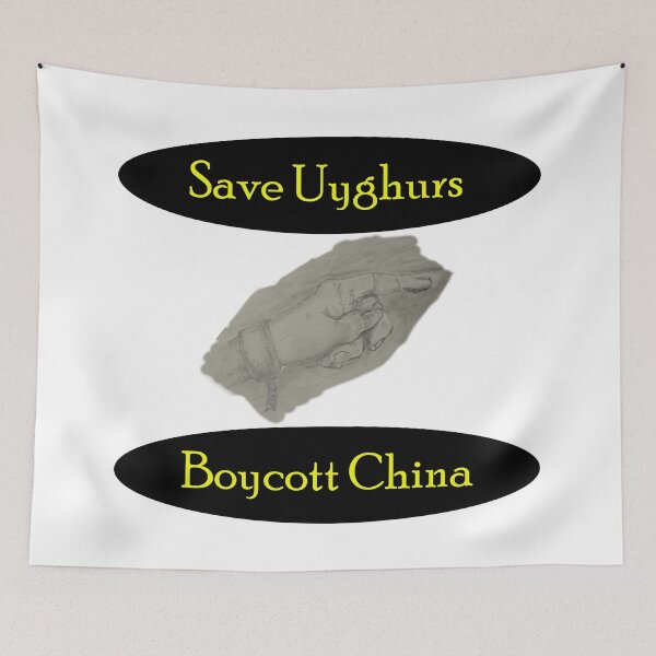 Item preview, Save Uyghurs Boycott China designed and sold by Visual-Minds.
