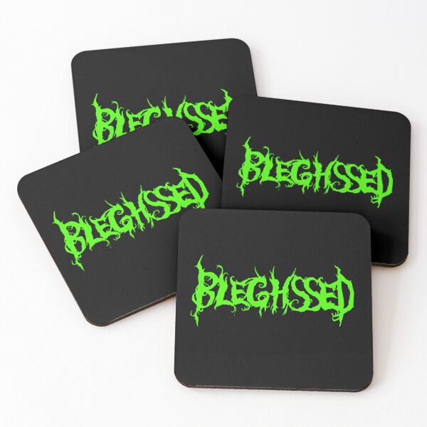 Item preview, Neon Green BLEGHSSED on Black designed and sold by Gothica-rose.