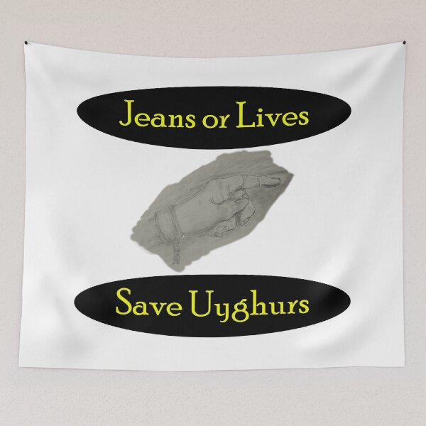 Item preview, Jeans or Lives - Save Uyghurs designed and sold by Visual-Minds.