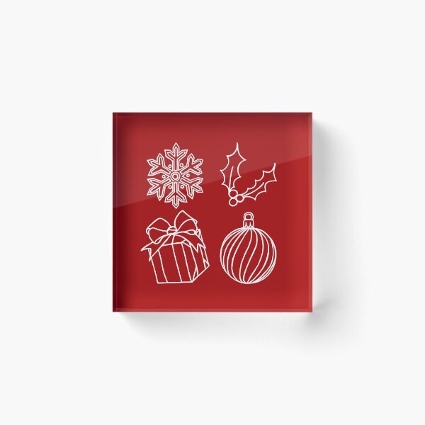 Item preview, Christmas Things - Snowflake, Holly, Present, and Bauble designed and sold by LAEC-Shop.