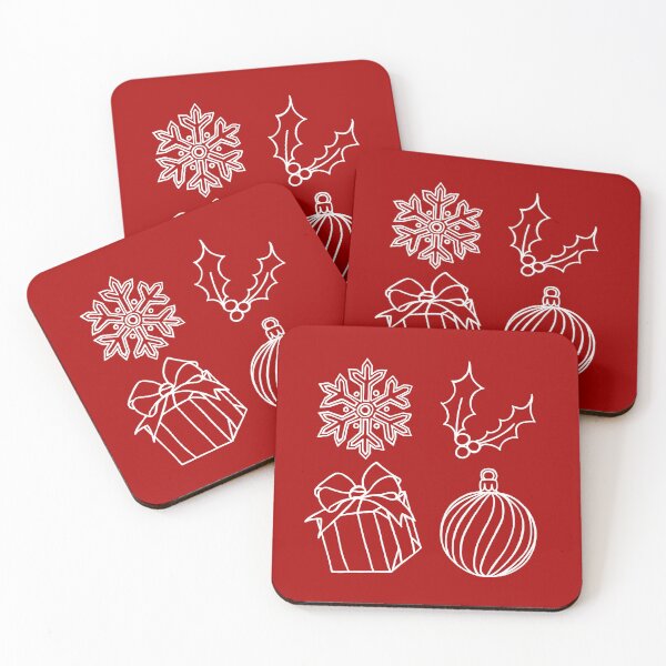 Item preview, Christmas Things - Snowflake, Holly, Present, and Bauble designed and sold by LAEC-Shop.