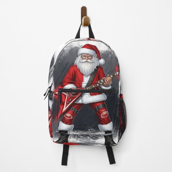 Item preview, Rockstar Santa Claus with Electric Guitar – Bold and Rebellious Christmas Art designed and sold by PixelVibe782.