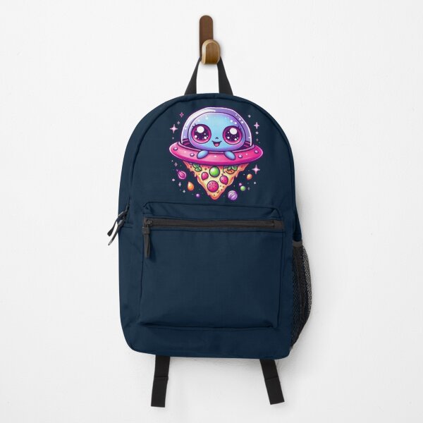 Item preview, Cosmic Pizza Ride – Cute Alien in a Cheesy UFO designed and sold by Dogandesighn.