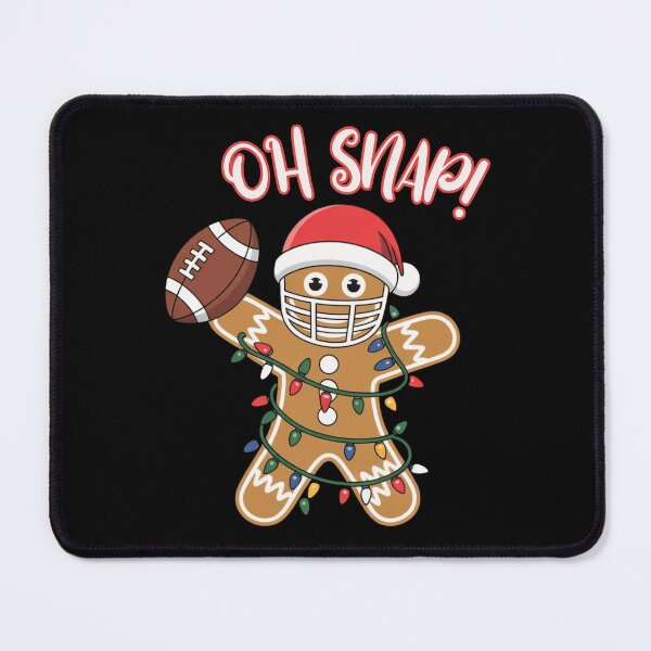 Item preview, Funny Gingerbread Man Xmas Holiday Oh Snap Gingerbreadman Christmas Football designed and sold by ZACK ART.