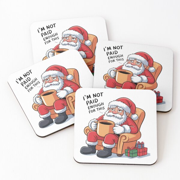 Item preview, Funny Santa Coffee Christmas designed and sold by MonkiFlipp.