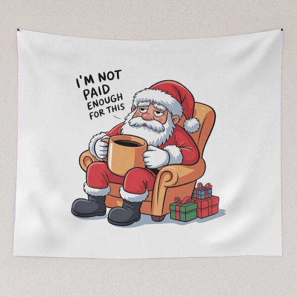 Item preview, Funny Santa Coffee Christmas designed and sold by MonkiFlipp.