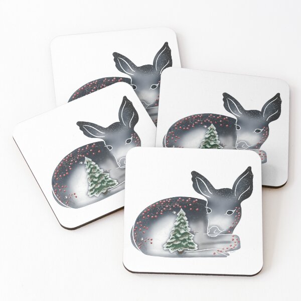 Item preview, Fawn and the Wishing Tree | Dark Sky | Quiet Magic of Nature Winter Series designed and sold by Winooski Designs.