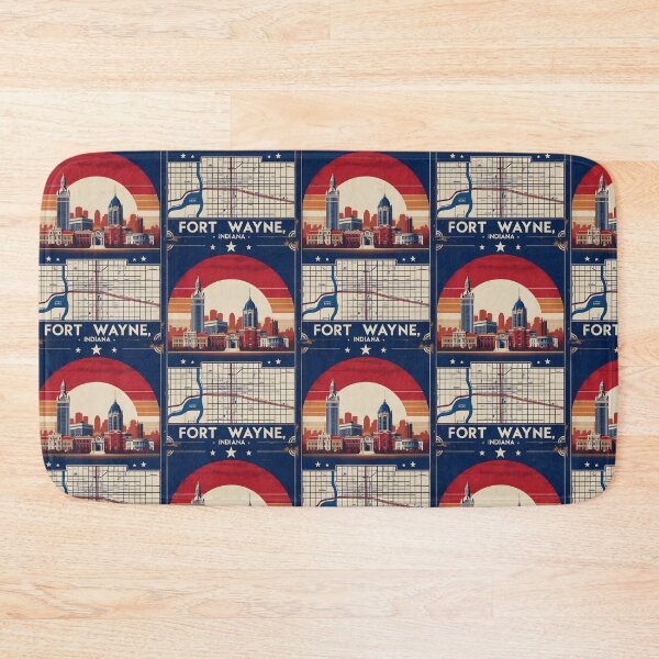 Item preview, Fort Wayne Indiana 1950s USA Vintage Travel Tourism designed and sold by TravelersGems.