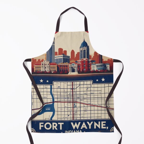 Item preview, Fort Wayne Indiana 1950s USA Vintage Travel Tourism designed and sold by TravelersGems.