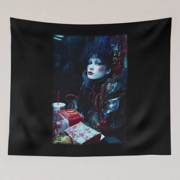 Item preview, Lady with lunch - glamorous fashion portrait designed and sold by KsaveraArt.