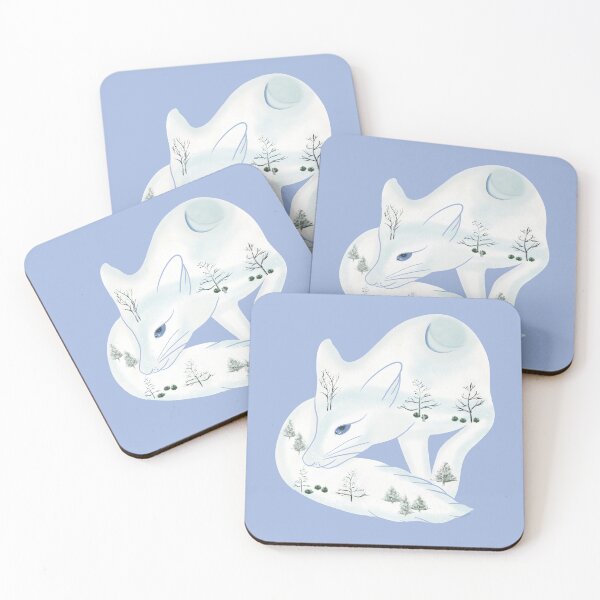 Item preview,  Snowy Winter Fox | White | Quiet Magic of Nature Winter Series designed and sold by Winooski Designs.