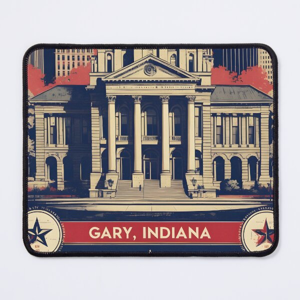 Item preview, Gary Indiana 1950s USA Vintage Travel Tourism designed and sold by TravelersGems.