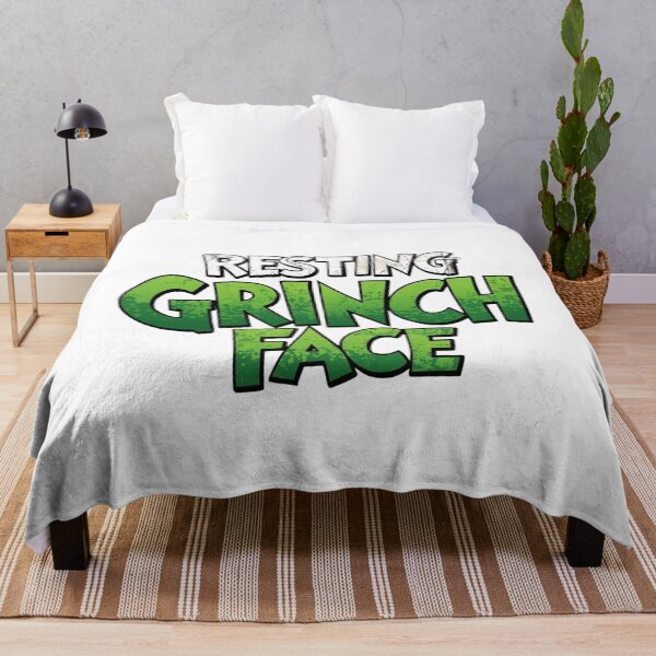 Item preview, Funny Holiday Quote Green and White Grinch Slogan designed and sold by Vallentinez.