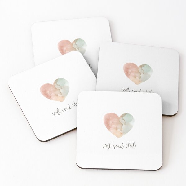 Item preview, Soft Soul Club, Gentle Aesthetic Positive Vibes Design sticker designed and sold by Moodune.