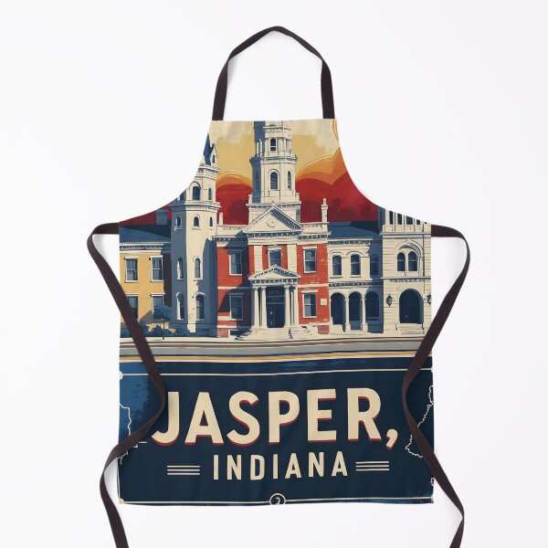 Item preview, Jasper Indiana 1950s USA Vintage Travel Tourism designed and sold by TravelersGems.