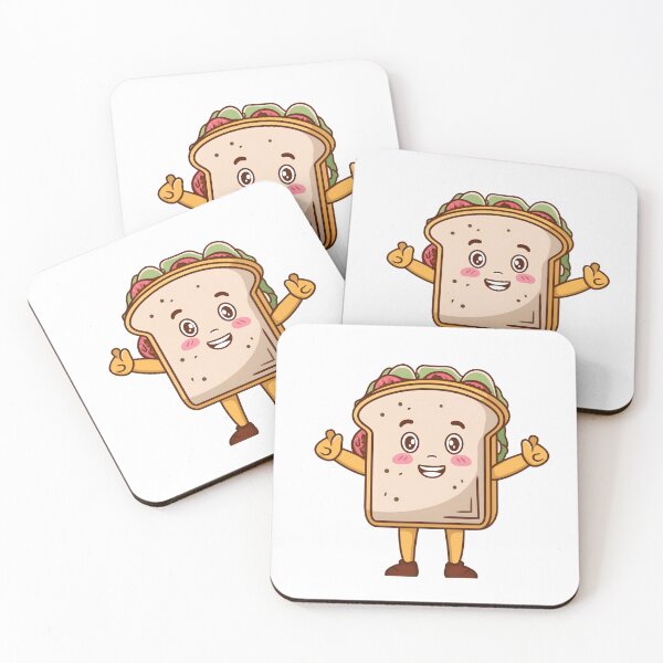 Item preview, Sandwich Guy Running — Cute Food Mascot Sticker | Kawaii Fast Snack Character designed and sold by zevorgue.