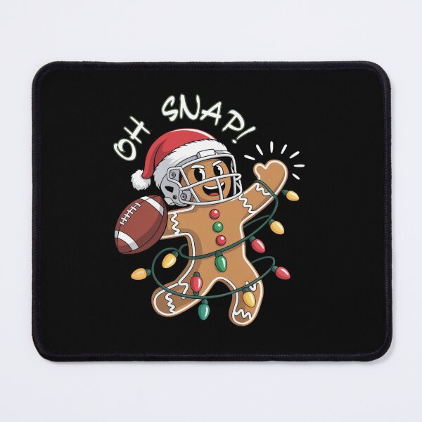 Item preview, Funny Gingerbread Man Xmas Holiday Oh Snap Gingerbreadman Christmas Football designed and sold by ZACK ART.
