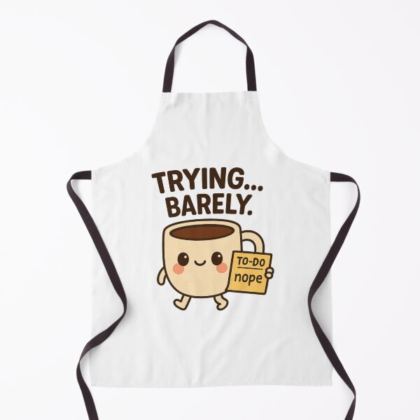 Item preview, Trying… Barely – Cute Coffee Cup designed and sold by Bellassi.