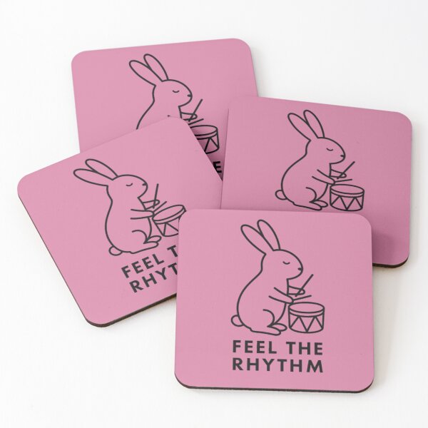 Item preview, Feel the Rhythm – Drumming Rabbit Line Art designed and sold by Dogandesighn.