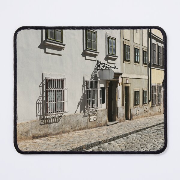 Item preview, Street with cobblestone road and old buildings in 1st district, Vienna designed and sold by goceris.