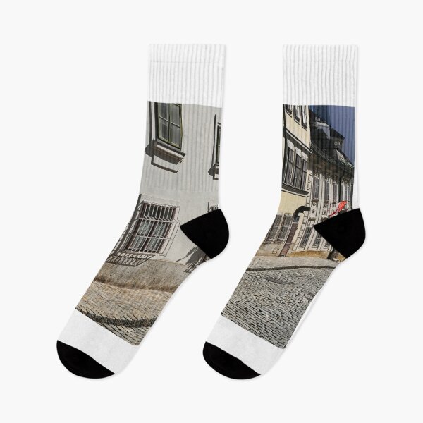 Item preview, Street with cobblestone road and old buildings in 1st district, Vienna designed and sold by goceris.