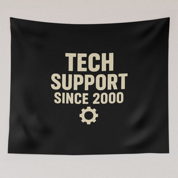 Item preview, Tech Support Since 2000 - Retro Funny IT Design designed and sold by Work Life Tees.
