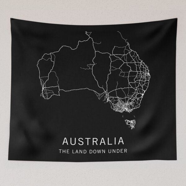 Item preview, Australia Road Map designed and sold by clarkstpress.