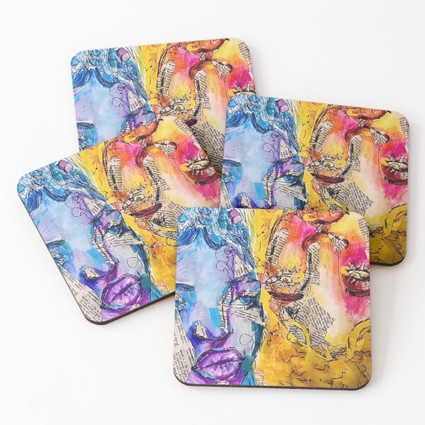 Item preview, Colorful Faces designed and sold by ArtisanSariah.