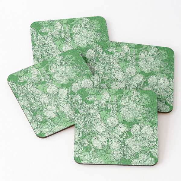 Item preview, Green floral design designed and sold by Marju Rose.