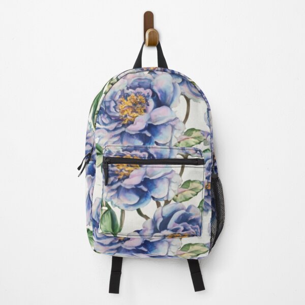 Item preview, logo graphic graffiti floral picture illustration, blue peony patter,watercolor designed and sold by gulka8.