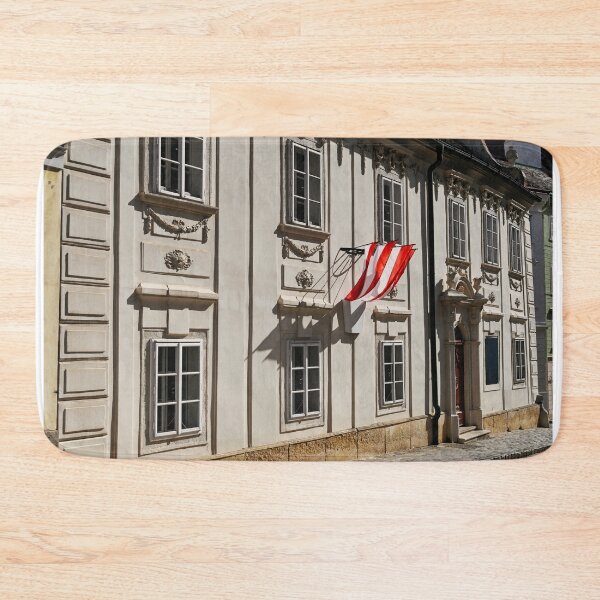 Item preview, Old building with austrian flag on wall in 1st district , Vienna  designed and sold by goceris.