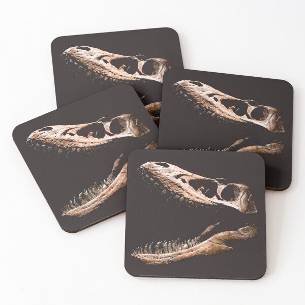 Item preview, Skull of a predatory dinosaur – primal force in stone / Swiss art photography designed and sold by Raphael Wolf.