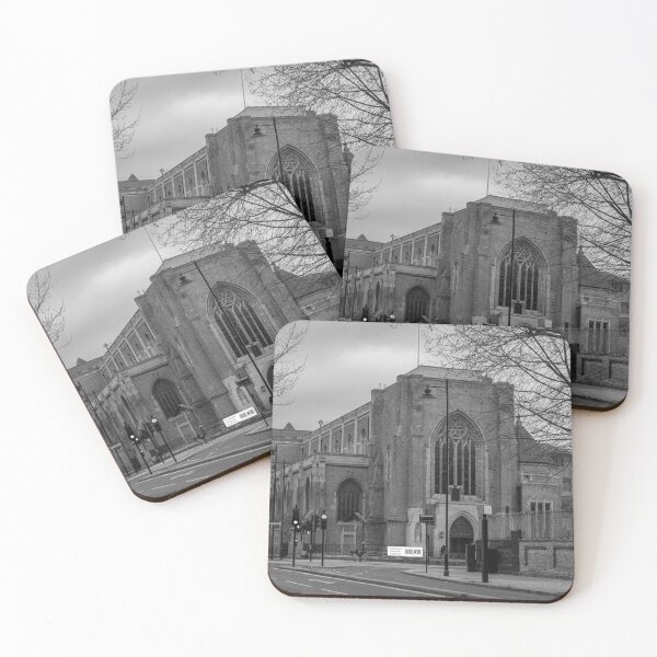 Item preview, Gothic Grandeur: Black and White Church on a London Road designed and sold by Greysline.