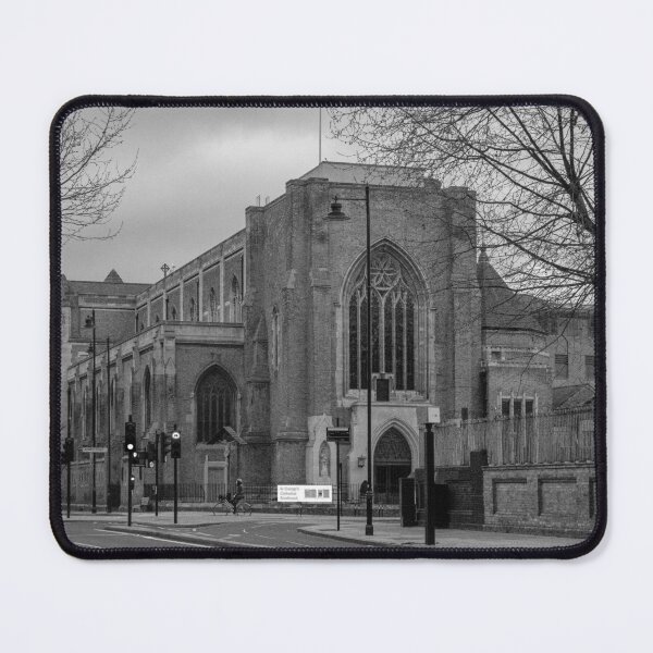 Item preview, Gothic Grandeur: Black and White Church on a London Road designed and sold by Greysline.