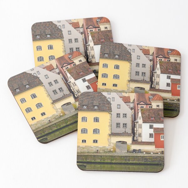 Item preview, Colorful old buildings in Regensburg, Germany designed and sold by goceris.