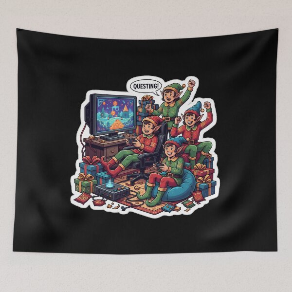 Item preview, Gamer Elf Crew designed and sold by Jesus = King.