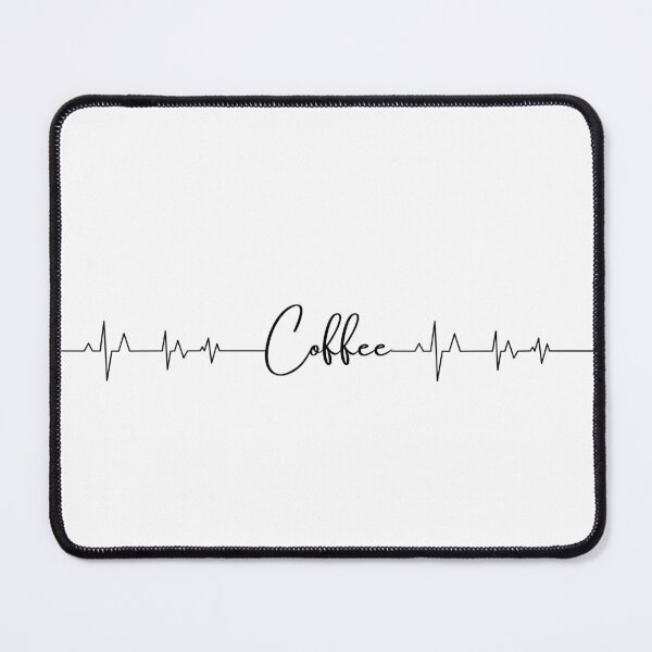 Item preview, Coffee Heartbeat Line Art Design designed and sold by DianaDesignCo.