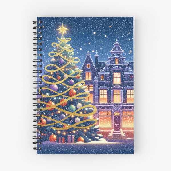 Item preview, Magical Amsterdam in the Snow – Dutch Christmas City Scene with Canals and Tree Lights designed and sold by Sugar Wisdom .
