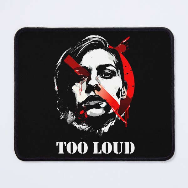 Item preview, TOO LOUD – Expressionist Grunge Portrait designed and sold by SylwiaPrint.