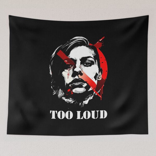 Item preview, TOO LOUD – Expressionist Grunge Portrait designed and sold by SylwiaPrint.