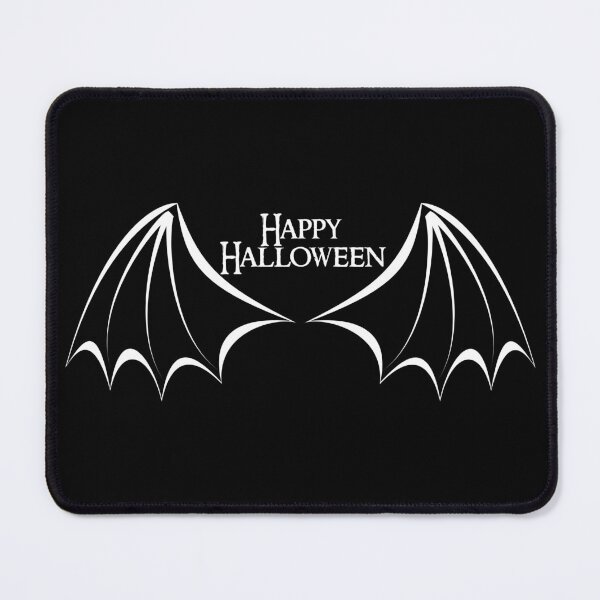 Item preview, White Bat Wings on Black Happy Halloween designed and sold by Risa-C.