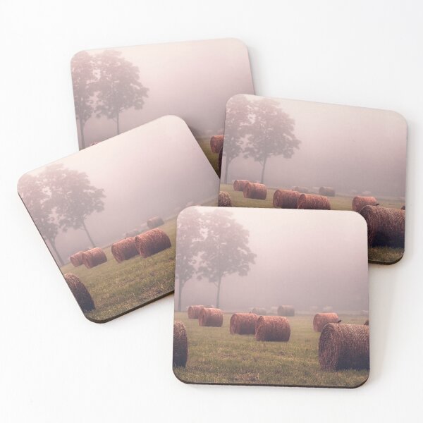 Item preview, Misty Hayfield Morning designed and sold by Jim Love.