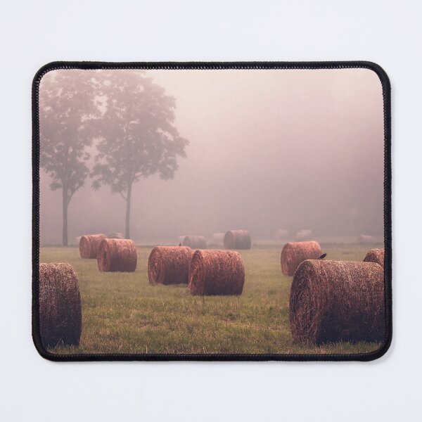 Item preview, Misty Hayfield Morning designed and sold by Jim Love.