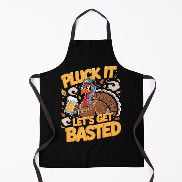 Item preview, Funny Thanksgiving Turkey Beer Lover Pluck It Lets Get Basted designed and sold by Maniutek.