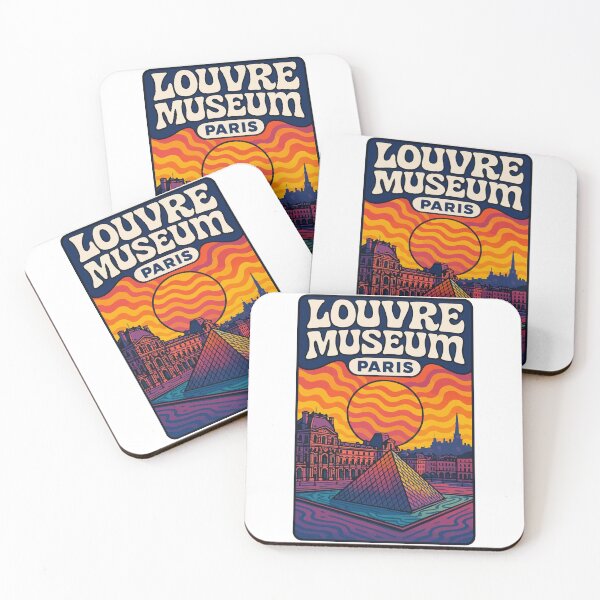 Item preview, Louvre Museum Paris Trippy Travel designed and sold by TomFrontierArt.