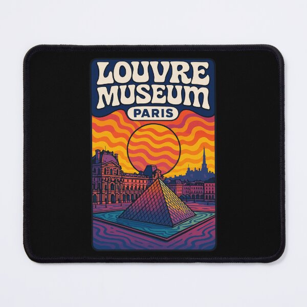 Item preview, Louvre Museum Paris Trippy Travel designed and sold by TomFrontierArt.