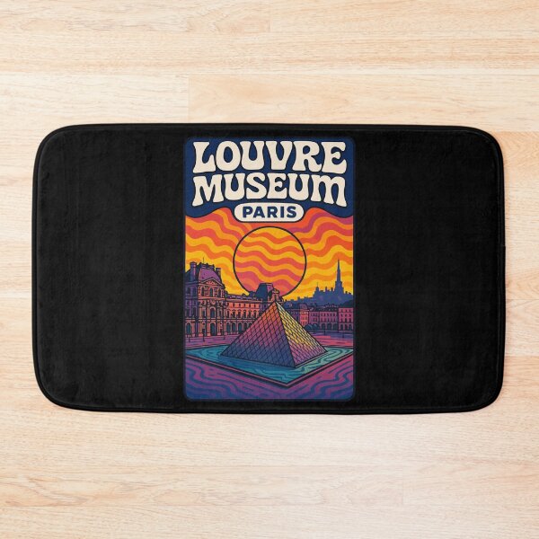 Item preview, Louvre Museum Paris Trippy Travel designed and sold by TomFrontierArt.
