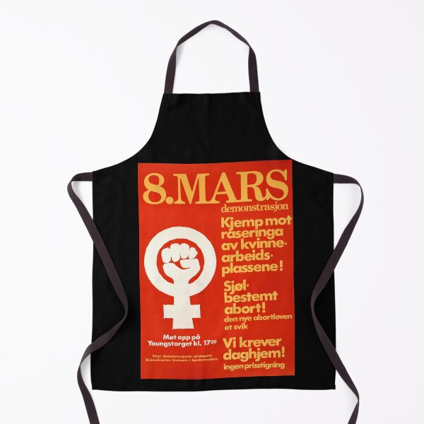 Item preview, Bold Feminist Protest Poster | March 8 Women's Day Art | Norway Activism | Red-Orange & Yellow Design | Feminism  Resistance designed and sold by artofuniverse.