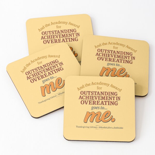 Item preview, Academy Award – Thanksgiving Edition – OUTSTANDING ACHIEVEMENT IN OVEREATING - V2 designed and sold by WheelieGdArt.
