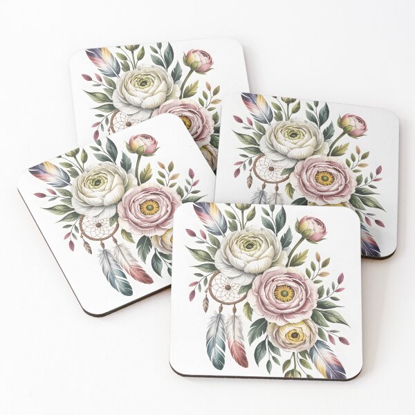 Item preview, White Ranunculus Watercolor designed and sold by JessArty ⭐⭐⭐⭐⭐.